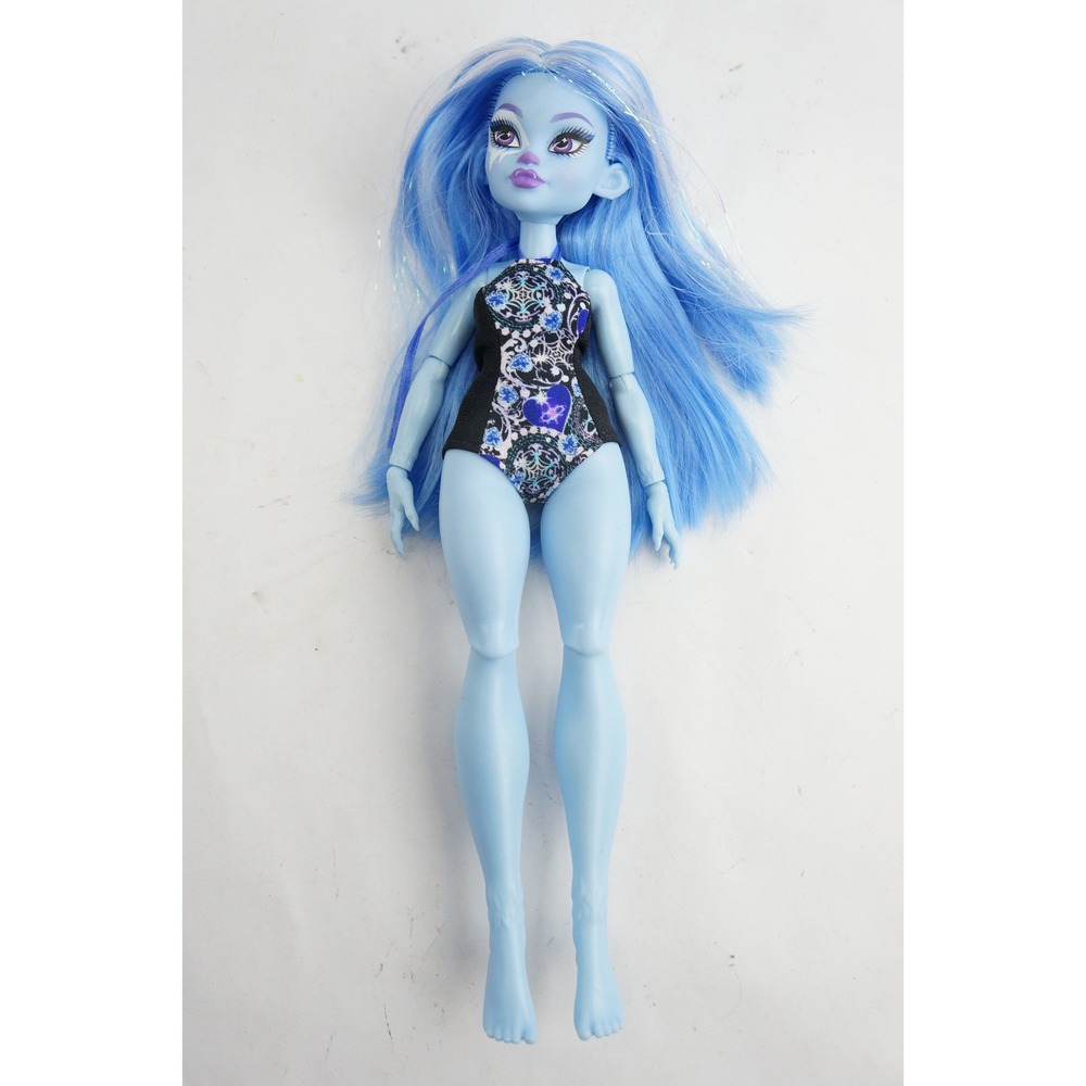 Monster High Abbey Bominable G3 Doll Blue Swimsuit Excellent